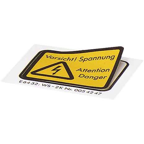 Phoenix Contact - Warn-/Hinweisschild Warnschild WS-4K − 10 Stück