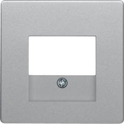 Berker - Einsatz/Abdeckung für Kommunikationstechnik Zentralstück alu/lack 10336084 TAE-Ausschnitt