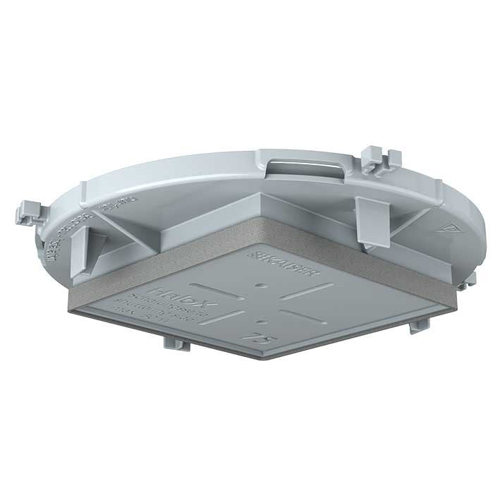 Kaiser - Zubehör/Ersatzteile für Leuchteneinbaugehäuse Frontteil HaloX 100 1281-69 DA 75x75 Sichtbeton − 8 Stück