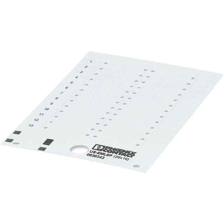 Phoenix Contact - Kennzeichnungsmaterial Sicherheitsetikett US-EMLSP (28X10) m. Spezialkleber  − 10 Stück