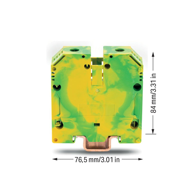 WAGO - Schutzleiter-Reihenklemme 2-Leiter-Schutzleiterklem. 883-7007 70mm² − 1 Stück