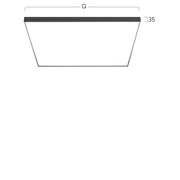 Lightnet - Decken-/Wandleuchte LED-Anbauleuchte CA9AEE-830M-Q300 3000K, silber