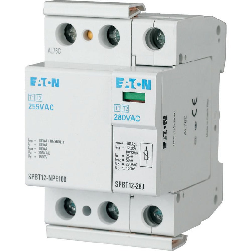 Eaton - Kombi-Ableiter für Energietechnik Überspannungsableiter-Set SPBT12-280-1+NPE TN-S/TT-Set, 1+NPE