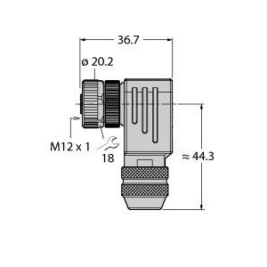 Turck - Rundsteckverbinder, feldkonfektionierbar (Industriesteckverbinder) Kupplung CMB8241-0