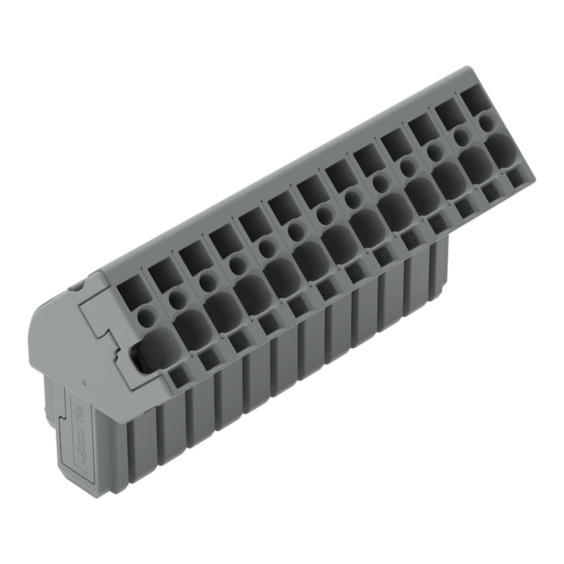 WAGO - Ein- und mehrpolige Klemmenleiste 1-Leiter Federleiste 769-113/022-000 CAGECLAMP,4mm²,gr − 10 Stück