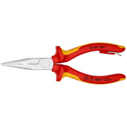 Knipex - Flachzange VDE Flachrundzange 25 06 160 T 160mm, mit Schneide