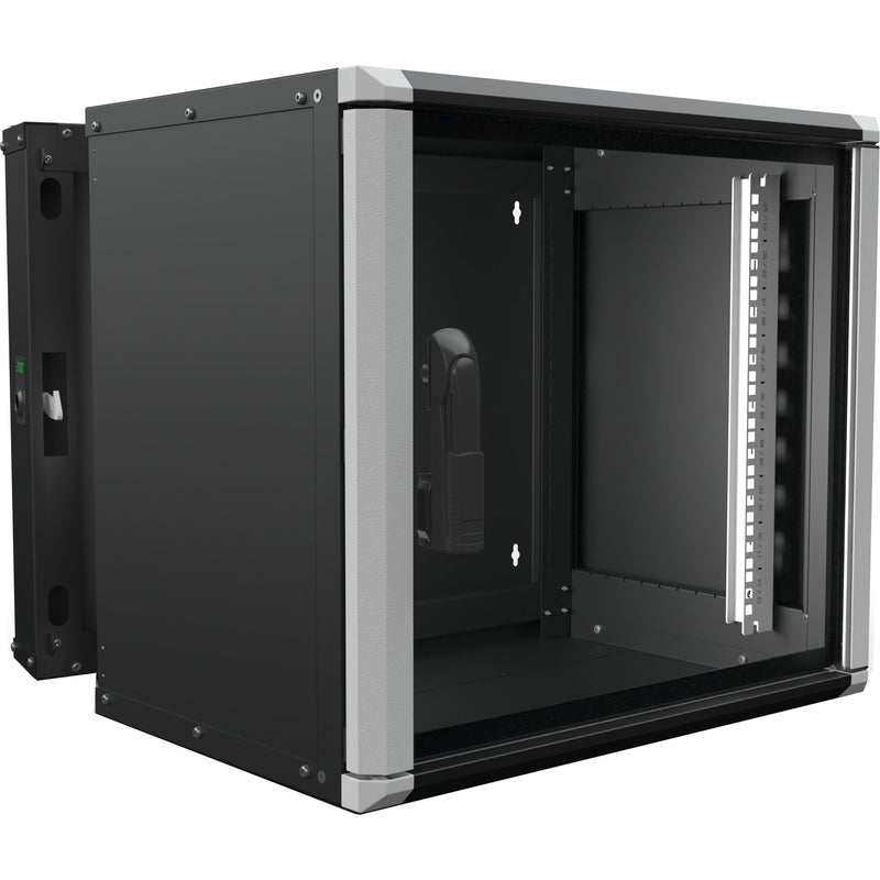 Enoc - Netzwerkgehäuse Wandschrank 9HE 3tlg. sw Wr2 9-65-S 19"600x500x535mm