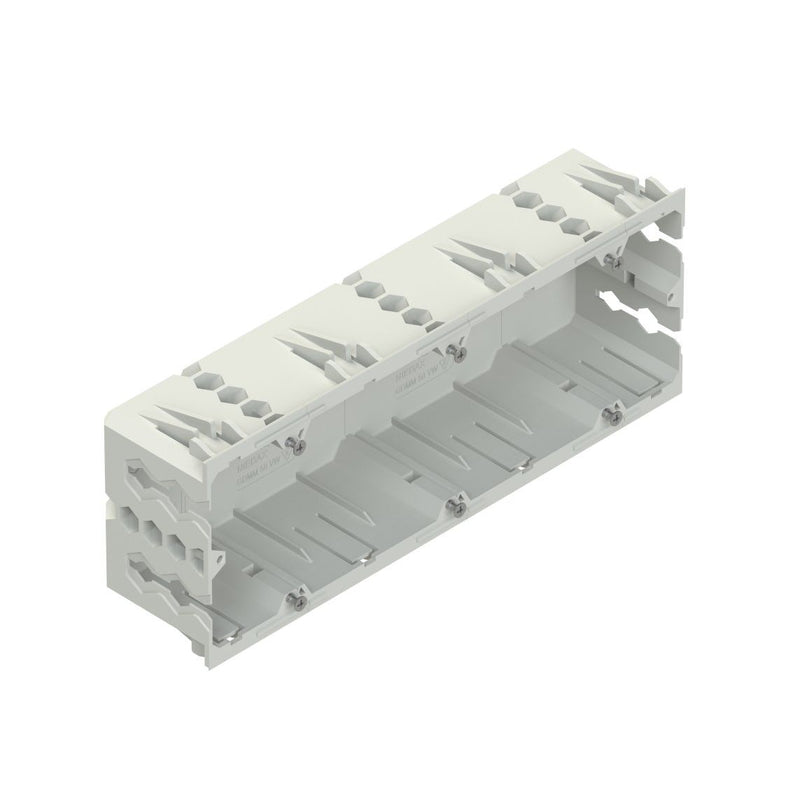 Niedax - Einbaudose für Geräteeinbaukanal Geräteeinbaudose GDM 50-3 VW Höhe 50mm, dreifach − 10 Stück