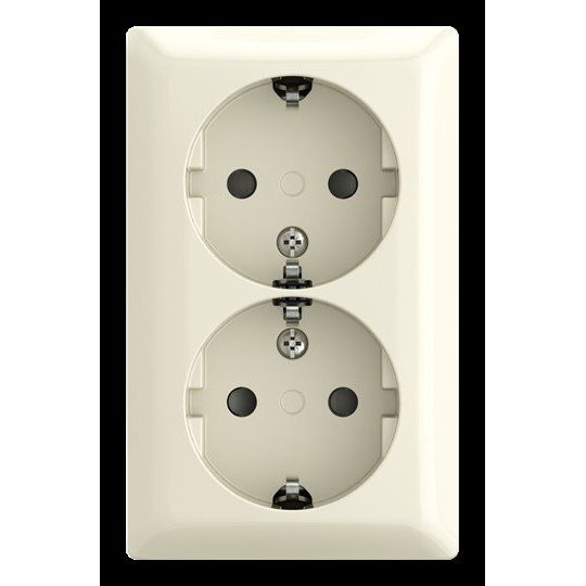 Busch-Jaeger - Steckdose SCHUKO Doppelsteckdose AP 202 EAPBJ-522 Safety