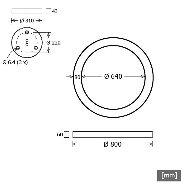 LTS Licht&Leuchten - Pendelleuchte LED-Pendelleuchte CERSP100.RGBW1DALIsw RGBW, DALI, sw