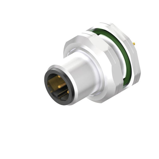 Weidmüller - Rundsteckverbinder, Einbau (PCB) Stecker SAIEM12SB4H12TLPG9 M12 − 10 Stück