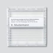 Siedle&Söhne - Zubehör/Ersatzteile für Türkommunikation Sichtfenster klar 200019641-00 f.BKV 611