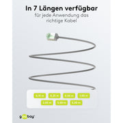 Goobay - Patchkabel Kupfer Patchkabel U/FTP Cat8.1 74343 Ultraflexibel,slim,g