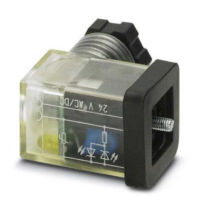 Phoenix Contact - Ventilstecker (feldkonfektionierbar) Ventilstecker SACC-VB-3CO #1452291 3-pol. BauformC 1LED