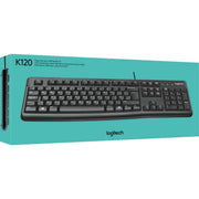 Logitech - Tastatur Tastatur K120 sw USB