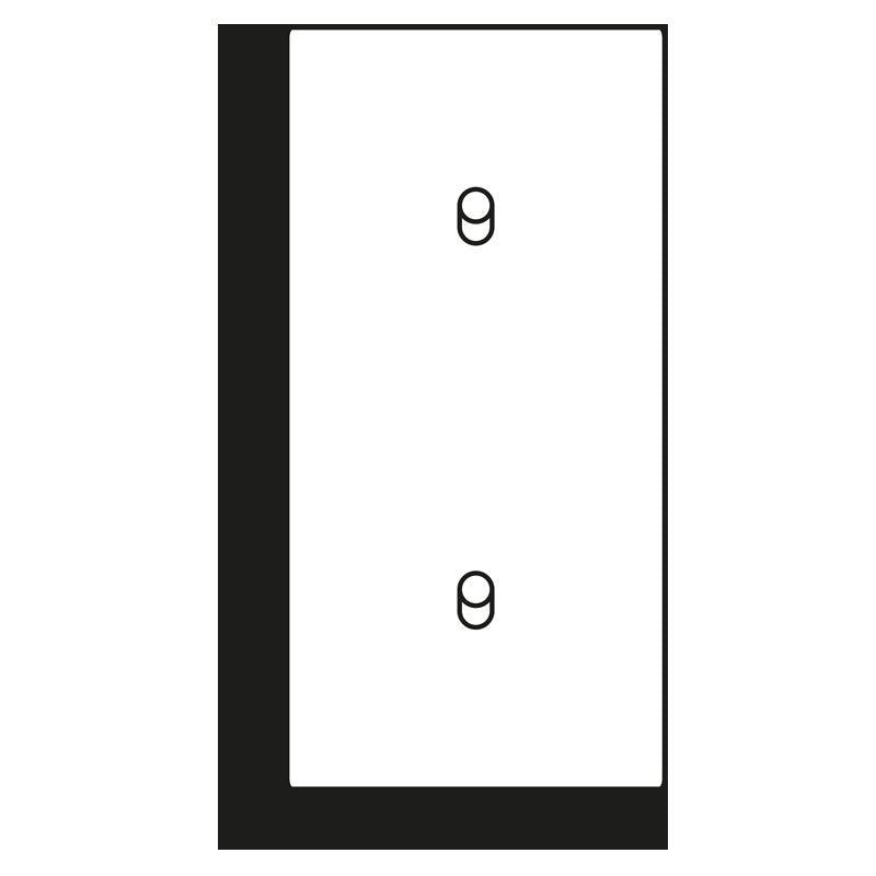 Jung - Abdeckung/Bedienelement für Installationsschalterprogramme Abdeckung mit Kipphebel LC 12-20 R 0 237 Zylinder