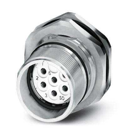 Phoenix Contact - Rundsteckverbinder, feldkonfektionierbar (Industriesteckverbinder) Gerätesteckverbinder CA-06S1N8AHZ00 Hinterwand