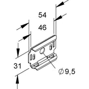 Niedax - Montagematerial für Kabeltragsystem Gitterrinnen Multi Clip GTMC 25/50 FG Geomet