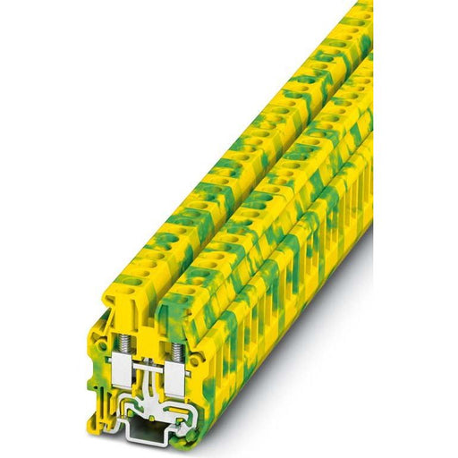 Phoenix Contact - Schutzleiter-Reihenklemme Mini-Durchgangsklemme MUT 2,5-PE 0,2-4qmm, AWG 24-12