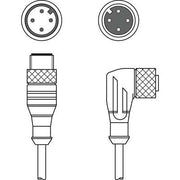 Leuze - Konfektioniertes Sensor-Aktor-Kabel Verbindungsleitung KDS U-M12-4#50130946