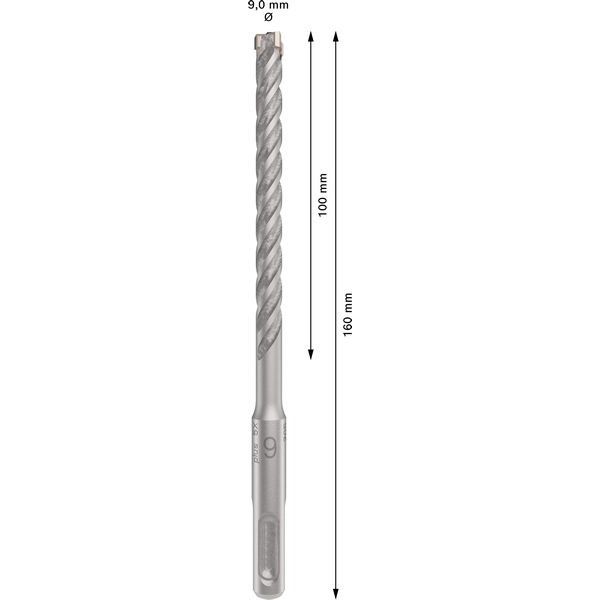 Bosch - Bohrer PRO SDS plus-5X 2608833795 Hammerbohrer 9 x 100