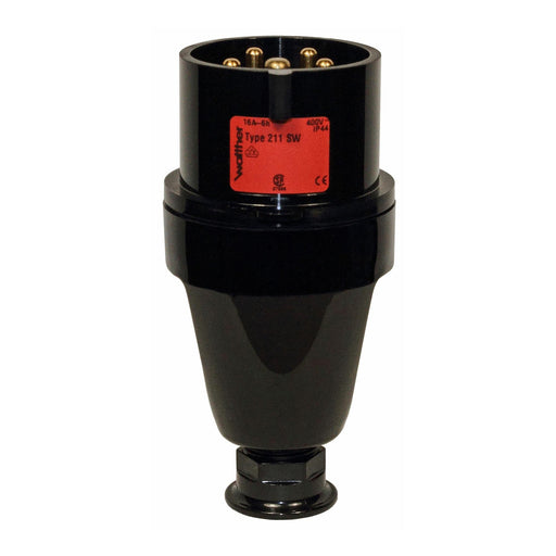 Walther Werke - CEE-Stecker (IEC 60309) Stecker schwarz 63A 261SW 5P 400V 6h IP44
