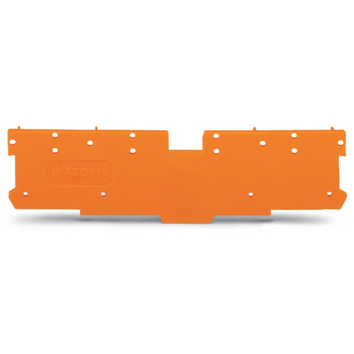 WAGO - Abschluss- und Zwischenplatte für Reihenklemme Abschluss-u.Zwischenplatte 769-302 1,1mm dick,orange − 25 Stück
