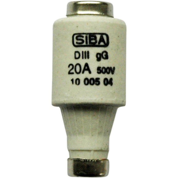 Siba - D-Sicherungseinsatz Diazed-Sicherungseinsatz 1003204.16 DIII 16A gL 660V E33 − 5 Stück
