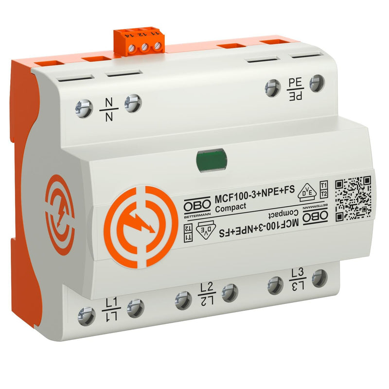 OBO Bettermann - Blitzstromableiter für Energietechnik LightningController MCF100-3+NPE+FS Compact 3p. m.NPE+FS