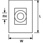 HellermannTyton - Befestigungssockel und -element für Kabelbinder Befestigungssockel LKC-N66-NA − 100 Stück