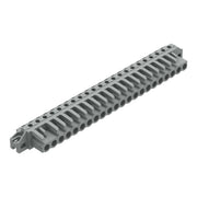 WAGO - Leiterplattensteckverbinder THT-Federleiste abgewink. 232-252/031-000 Rastermaß 5mm,grau − 10 Stück