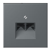 Jung - Einsatz/Abdeckung für Kommunikationstechnik Abdeckung für IAE/UAE LC 969-2 UA 202 gris fonce 31