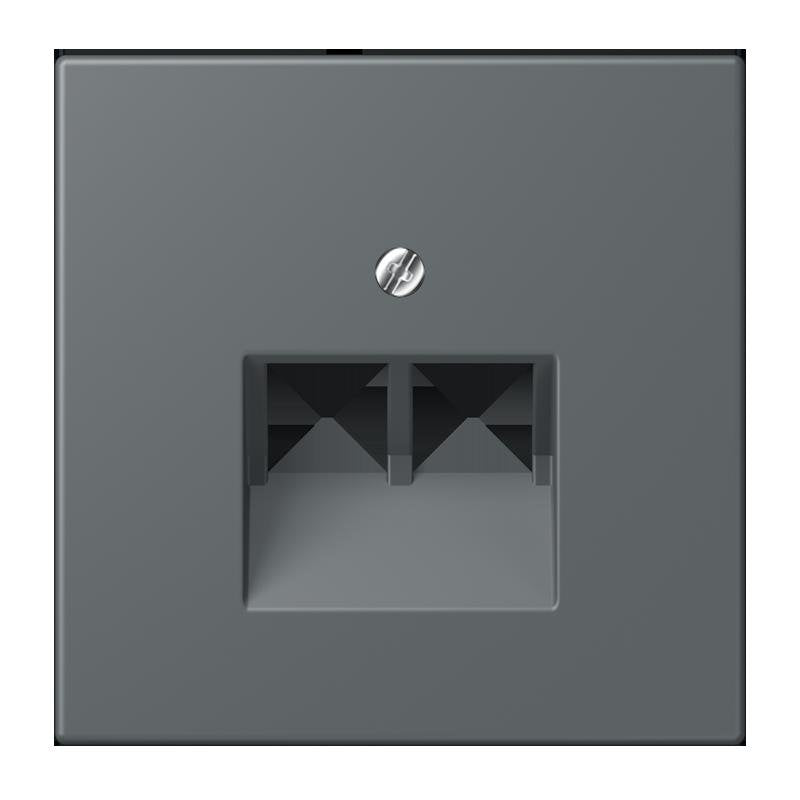 Jung - Einsatz/Abdeckung für Kommunikationstechnik Abdeckung für IAE/UAE LC 969-2 UA 202 gris fonce 31