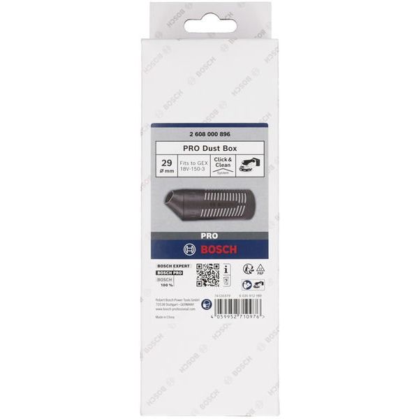 Bosch - Systemzubehör für Schleifen/Polieren (Akku/elektrisch/Druckluft) PRO Staubbox für 2608000896 Exzenterschleifer