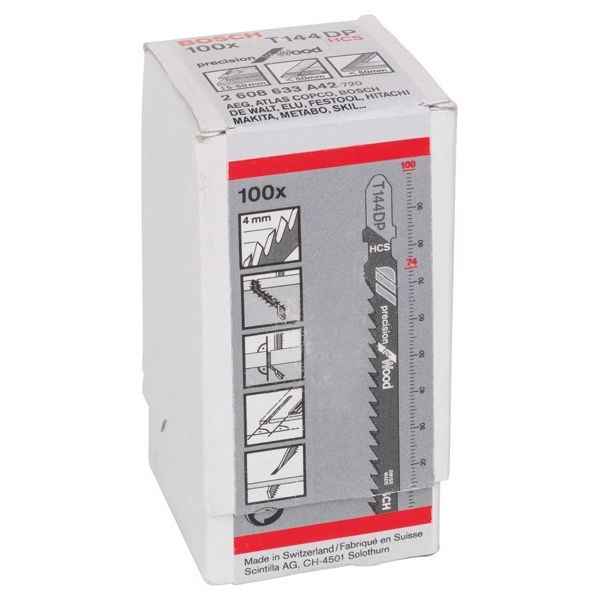 Bosch - Stichsägeblatt PRO Wood precise T144DP 2608633A42 Stichsägeblatt 100
