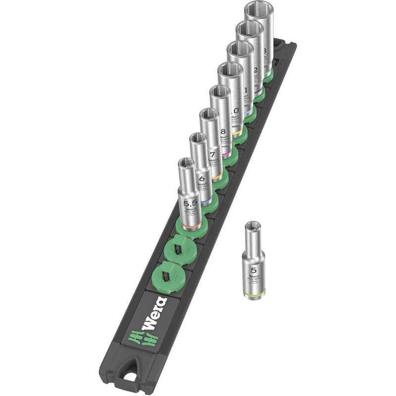Wera - Steckschlüsselset Nuss-Magnetleiste 05005410001 A Deep 1