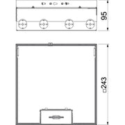 OBO Bettermann - Geräteeinsatz für Unterflurmontage Bodentank komplett UDHOME9 2M GB V 2x2-f.VDE-Steckdose
