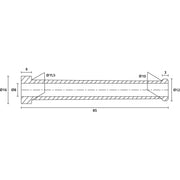 HellermannTyton - Durchführungstülle Tülle HV 2107-PVC-BK − 200 Stück