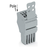 WAGO - Ein- und mehrpolige Klemmenleiste 1-Leiter-Federleiste 2020-102/132-000 CAGECLAMP,1,5mm²,gr − 100 Stück