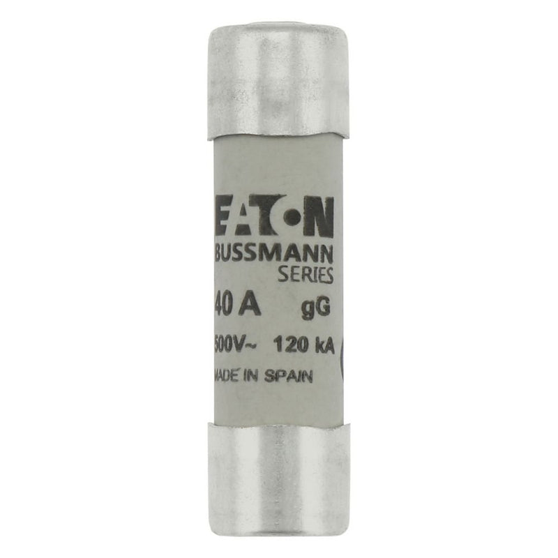 Eaton - Zylindrische Sicherung Sicherungseinsatz Nieders. CYL GG 14,#C14G40S 40A AC 500V 120kA − 10 Stück