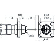 Telegärtner - Koax-Steckverbinder TNC Buchse 100023796 RG-316/U, 50 Ohm