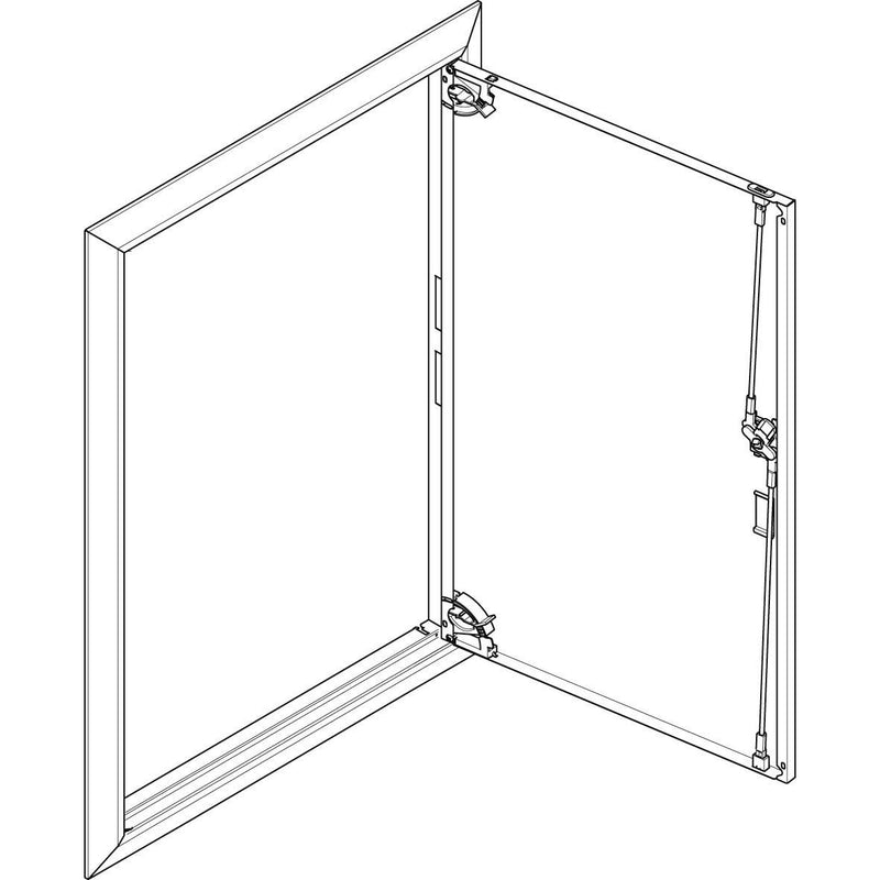ABN - Tür/Bedientableau (Schaltschrank) Blendrahmen mit Volltüre GBRU26T f.Flachvert.,2x6reih