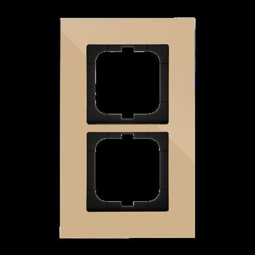 Busch-Jaeger - Abdeckrahmen Rahmen 2-fach 1722-823-101 gold, carat − 1 Stück by Busch-Jaeger
