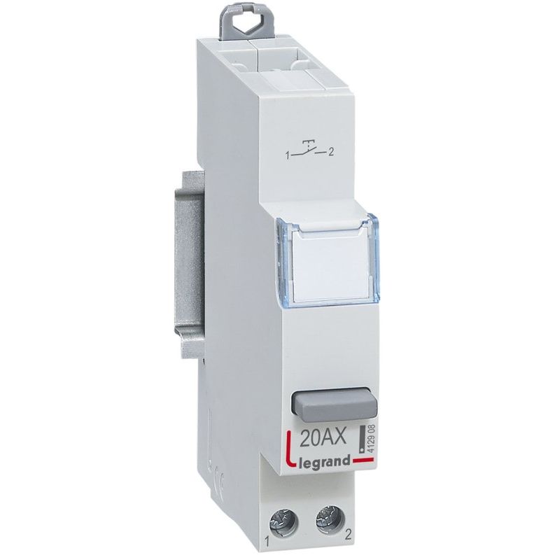 Legrand - Taster für Reiheneinbau Reiheneinbautaster Legrand 412911 20A 1S+1Ö 230V