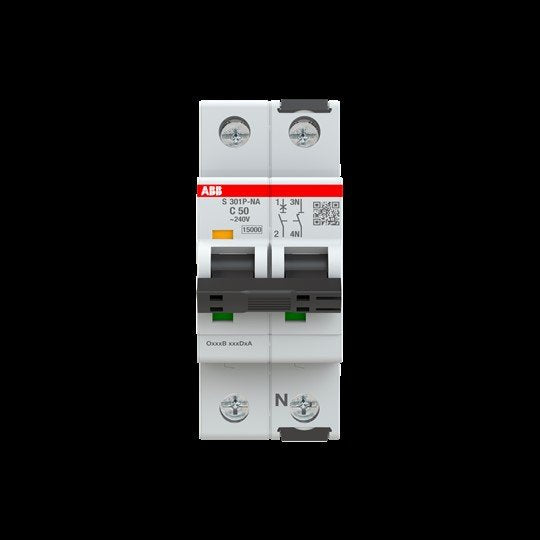ABB Stotz S&J - Leitungsschutzschalter Sicherungsautomat S301P-C50NA 25kA, 50A, 1+NA