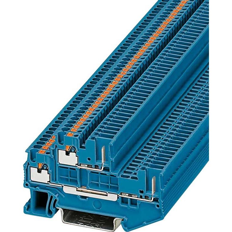 Phoenix Contact - Durchgangs-Reihenklemme Doppelstock-Klemme PTTB 1,5/S/2P BU − 50 Stück