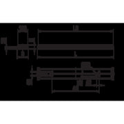 Ridi-Leuchten - Decken-/Wandleuchte LED-Wannenleuchte WL-R1X145/35ND-P-SET halbrund prism.Wanne