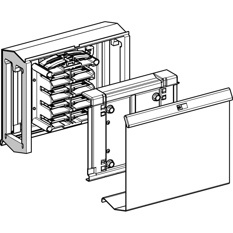 Schneider Electric - Zubehör/Ersatzteile für Schienenverteiler Adapter KSA250FA4 f.Schienenkasten