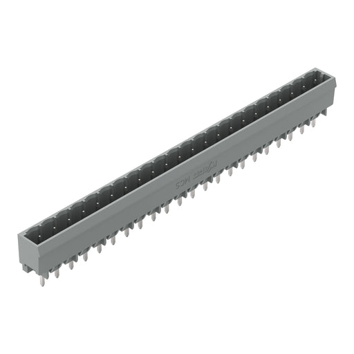 WAGO - Leiterplattensteckverbinder THT-Stiftleiste Lötstift 231-152/001-000 1,0x1,0,gerade,grau − 50 Stück