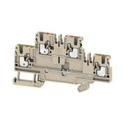 Weidmüller - Durchgangs-Reihenklemme Klemme A2T 2.5 FT-PE DL PUSH IN, 2.5 mm² − 50 Stück